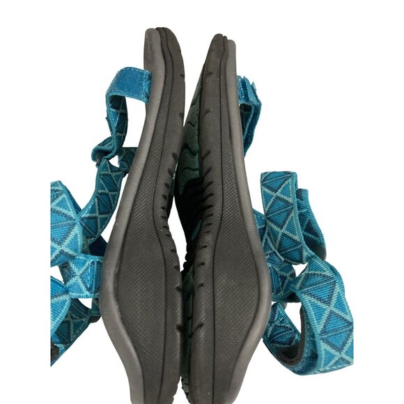 J Sport youth Size 6M Blue Geometric Strap Sandals shoes - Picture 5 of 7